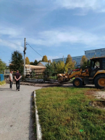 В Кротовке, на улице Центральной, 6, идёт благоустройство по Губернаторской программе «Мой двор»